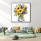 Flower Framed Paint by Numbers Kit for Adults Beginner & Kids Ages 8-12, Flowers Paint by Number Without Easel, DIY Adult Paint by Numbers Sunflower for Home Wall Decor Gift 10x 10 inch
